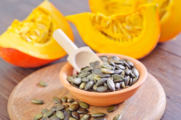 Pumpkin seeds the record holder for the content of zinc and magnesium, which increase potency. 