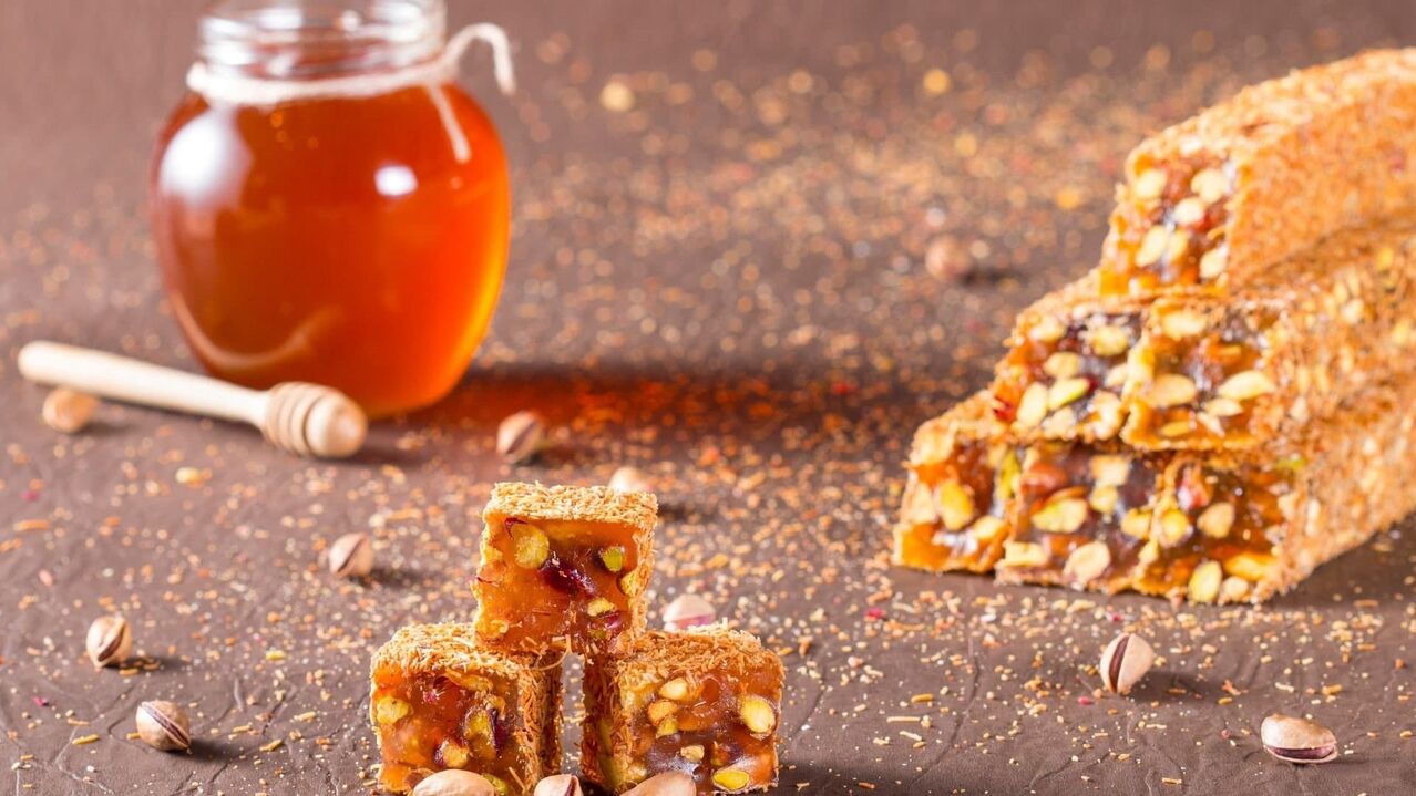 sesame and honey to enhance