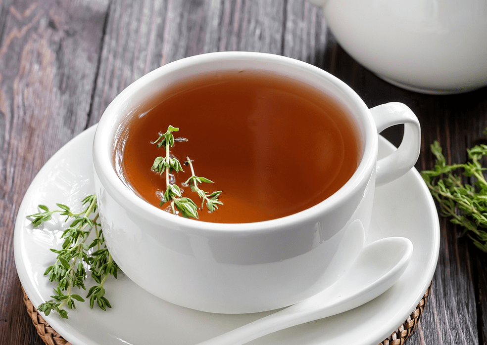 tea with thyme to enhance